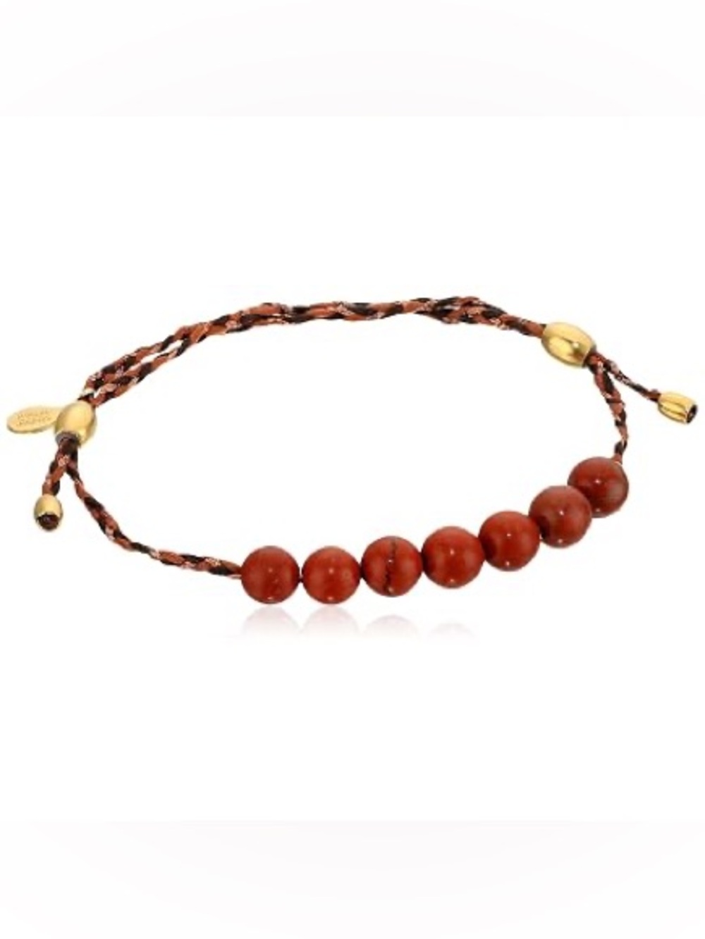 Alex And Ani 14k Gold Plated Precious Threads Red Jasper Harvest Moon Braid